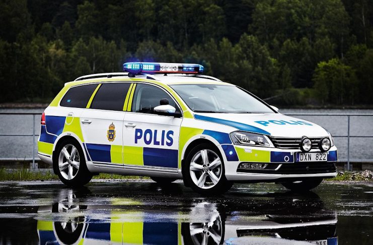 Svensk politibil. Foto: Volkswagen Sweden /Wikimedia Common