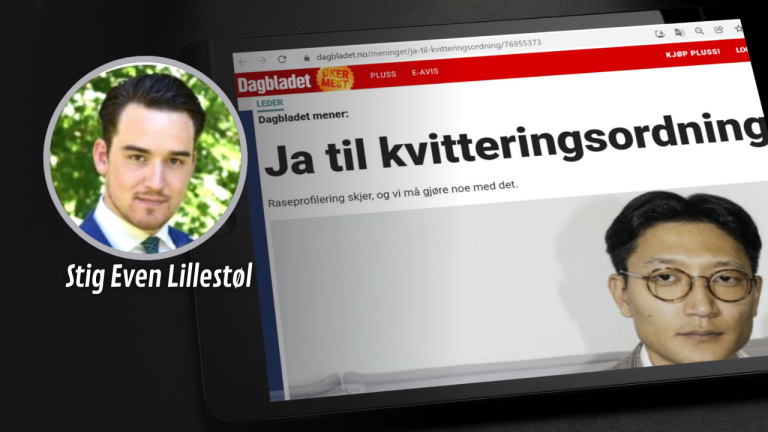 Dagbladet blåser opp rasismeproblemet og tar feil om kvitteringsordning