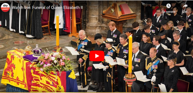 Se begravelsen av Dronning Elisabeth II live